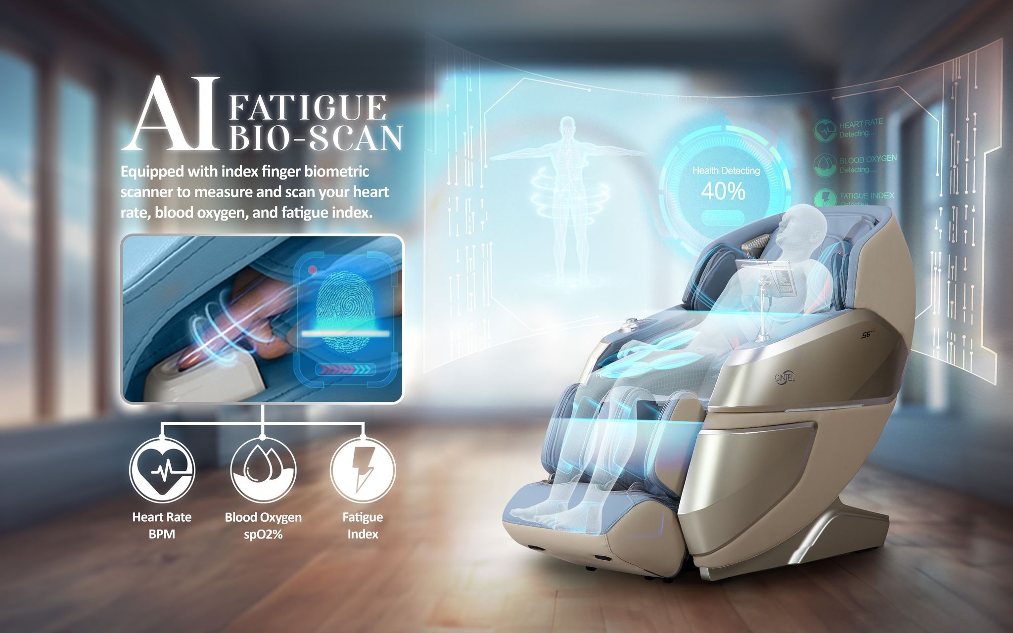 S6 Plus 8 Hands Wellness Chair GT9986GG
