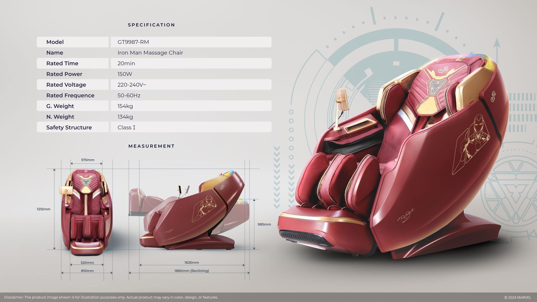 GINTELL Iron Man Massage Chair GT9987RM