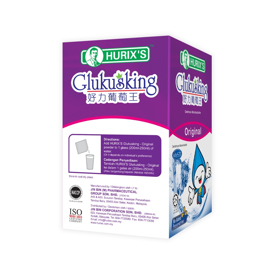 HURIX'S GLUKUSKING-ORIGINAL FLAVOUR  25GM X 6'S