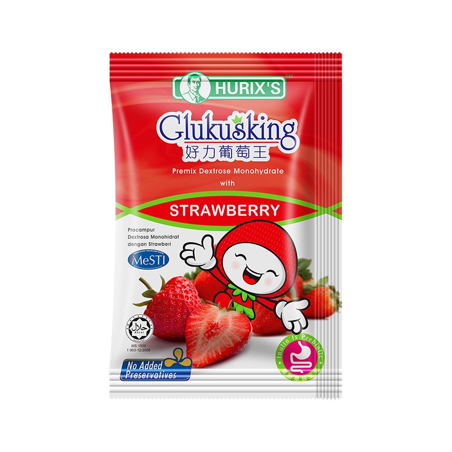 HURIX'S GLUKUSKING -STRAWBERRY 30GM x 6'S