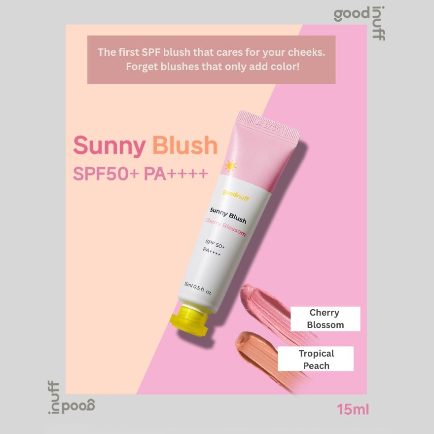 GOODINUFF Sunny Blush Cherry Blossom SPF50+ PA++++ 15ml