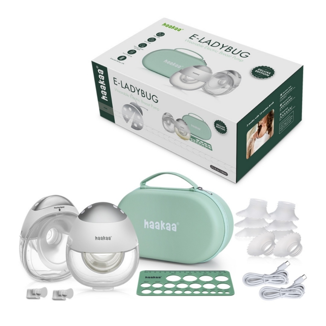 Haakaa 2pcs E-Ladybug Wearable Electric Breast Pump - Deluxe Edition