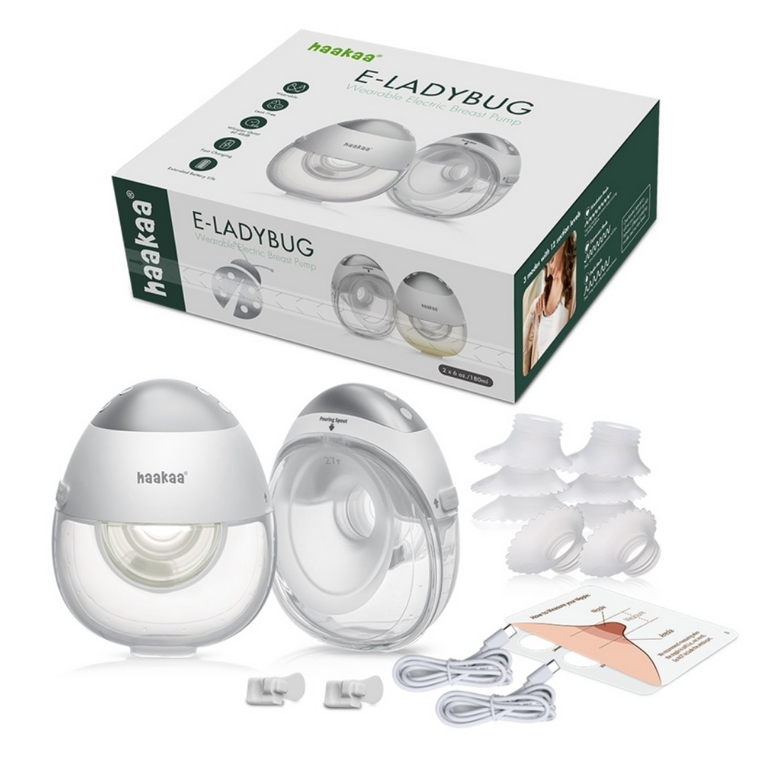 Haakaa 2pcs E-Ladybug Wearable Electric Breast Pump - Standard Edition