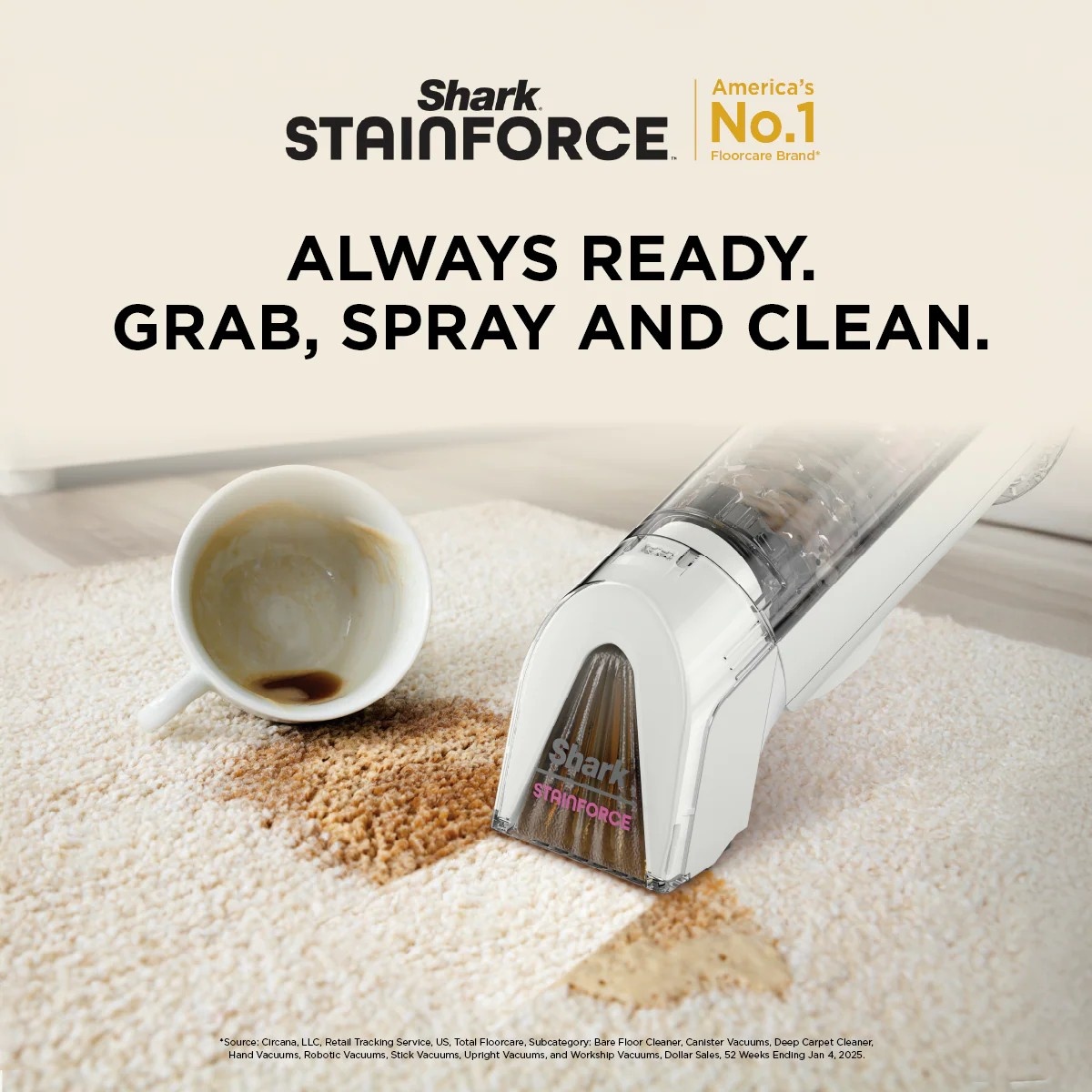 SHARK STAINFORCE CORDLESS SPOT CLEANER HX100SM