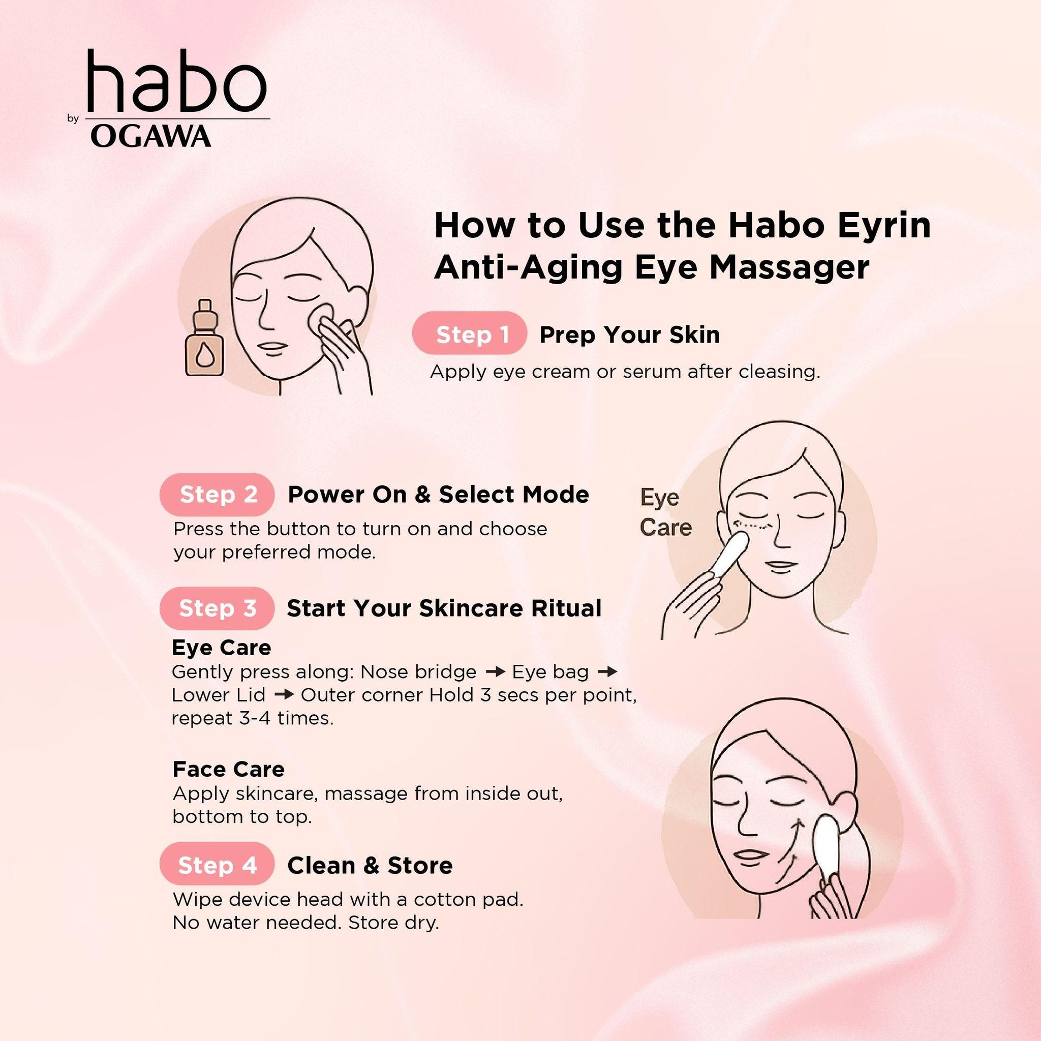 Habo by Ogawa Eyrin Anti-Aging Eye Massager