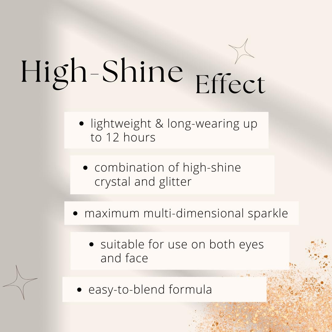 Shero High Impact Glitter Liquid Eyeshadow 03 Midnight Brown