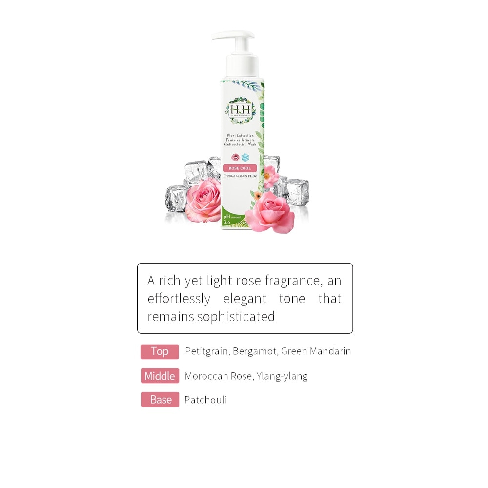 Plant Extraction Feminine Intimate Wash (Rose Cool) 200ML