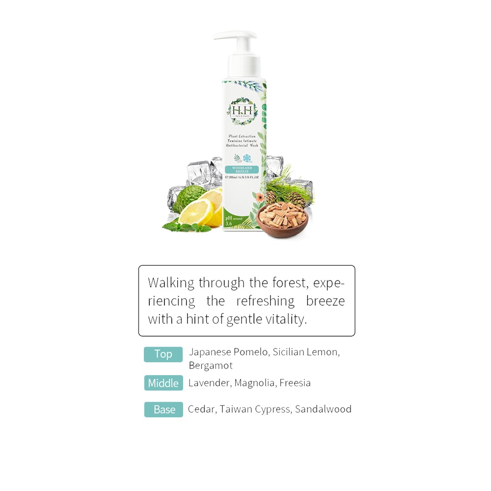 Plant Extraction Feminine Intimate Wash (Woodland Breeze) 200ML