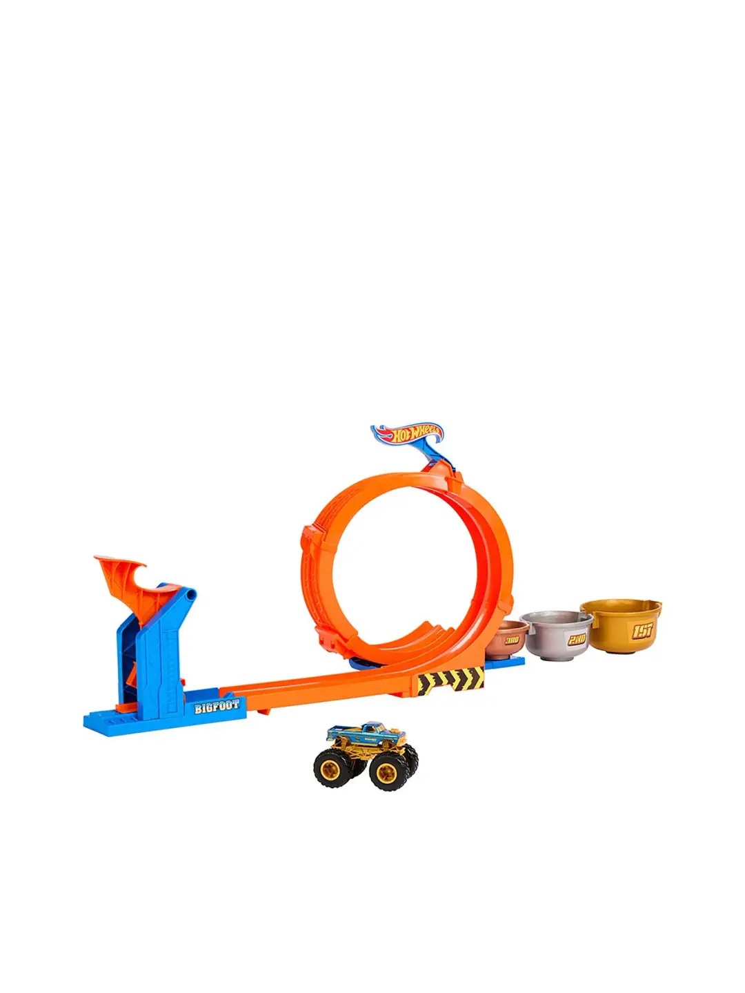 Kereta Mainan Hot Wheels Monster Truck Loop & Flip Trophy Challenge (JBX64) image