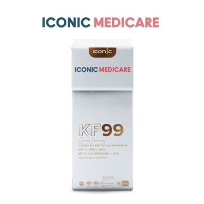 ICONIC - [Adult] KF99 Snow White Medical Respirator Face Mask (10pcs)