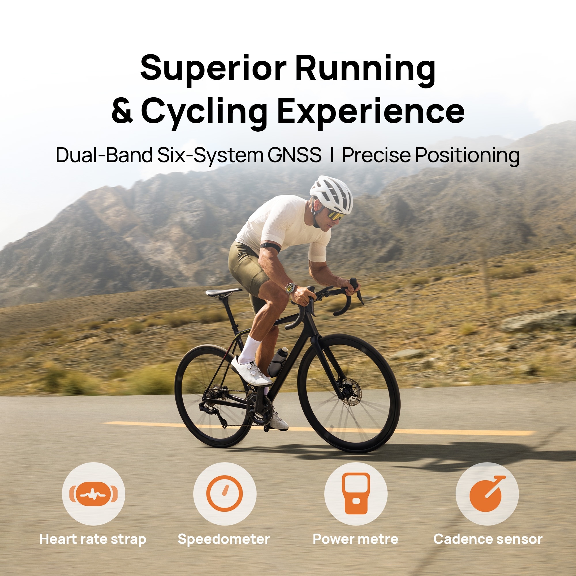 HUAWEI WATCH GT 6 White 41mm Smartwatch, Advanced Outdoor Sports*, Superior Running & Cycling Experience, ECG Analysis*, Up to 21-Day Battery Life*