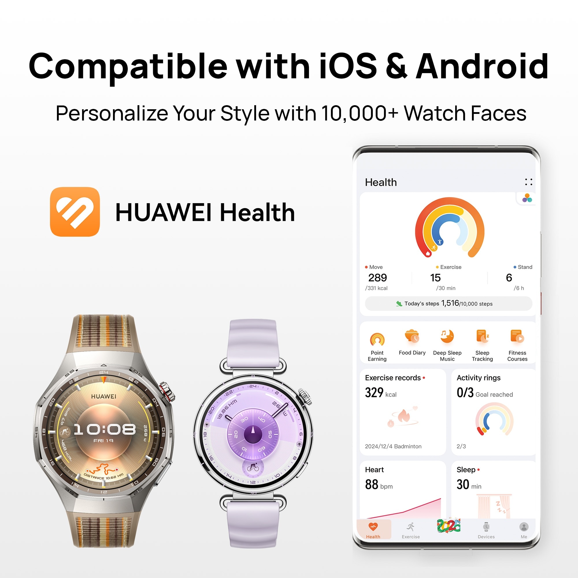 HUAWEI WATCH GT 6 Pro Titanum 46mm Smartwatch, Advanced Outdoor Sports*, Superior Running & Cycling Experience, ECG Analysis*, Up to 21-Day Battery Life*