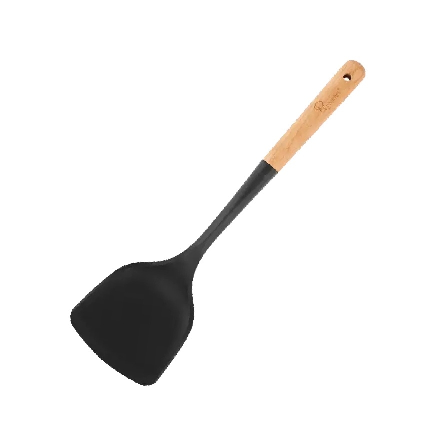 La gourmet Silicone Small Turner (Wood Handle) image