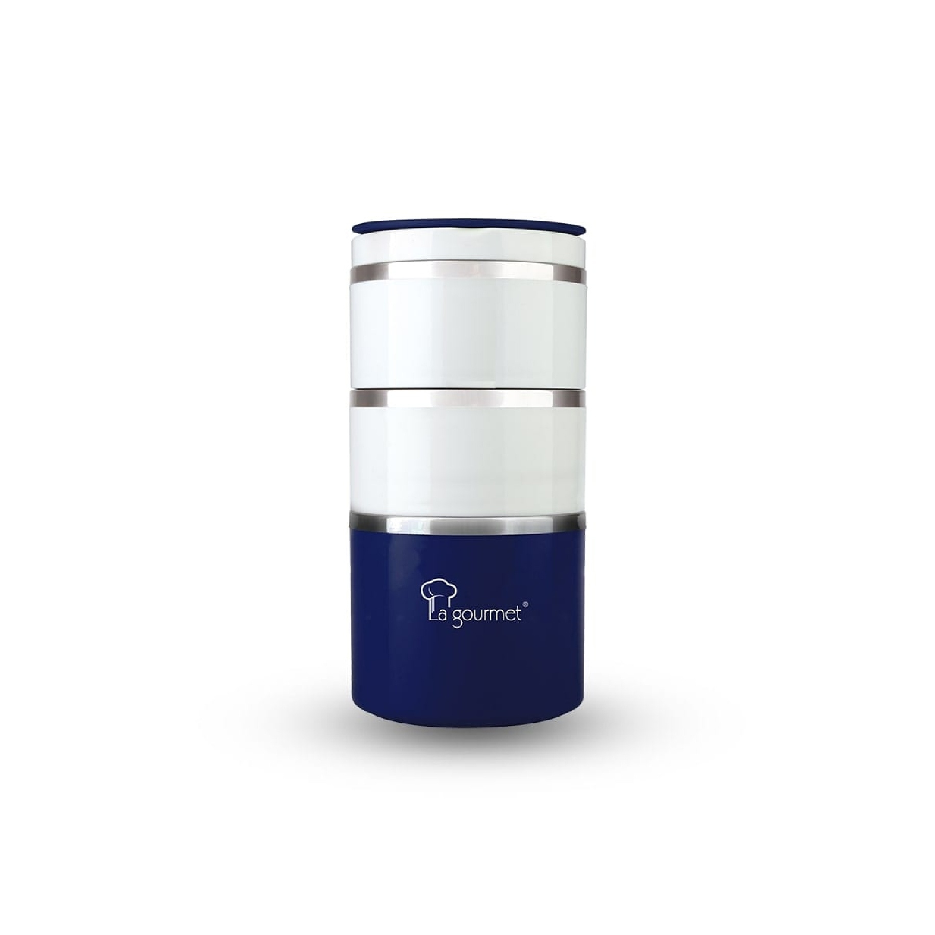 La gourmet 3R Pac2Go 1230ml Triple Deck Lunch Box - Blue