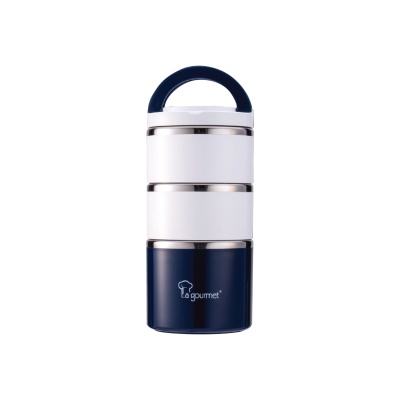 LA GOURMET - La gourmet 3R Pac2Go 1230ml Triple Deck Lunch Box - Blue