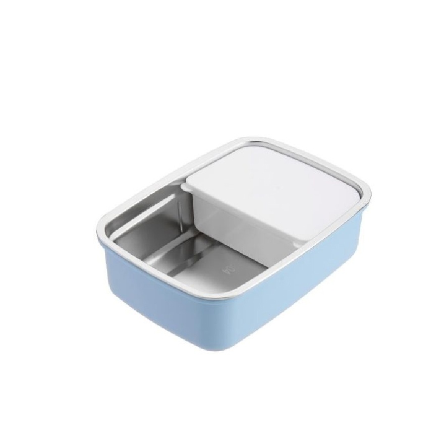 La gourmet 3R Pac2Go Sassy 800ml Rectangular Lunch Box with 304 Stainless Steel Insert  image