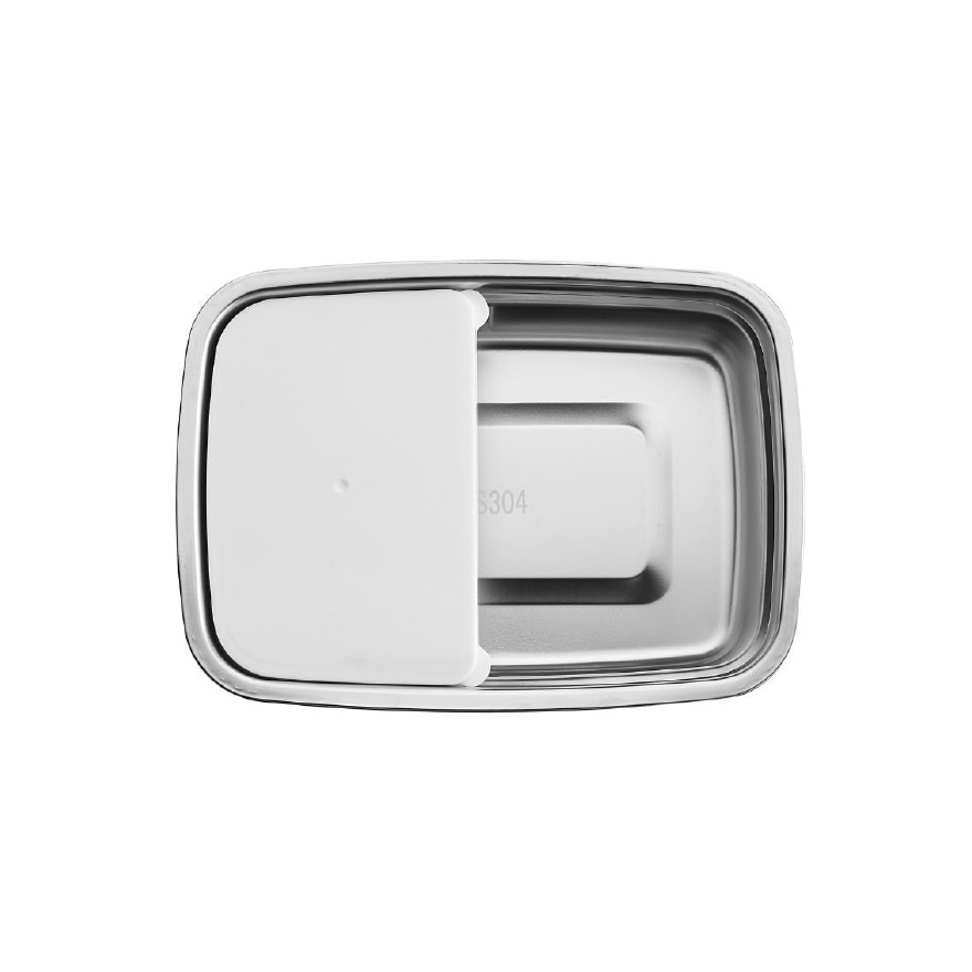 La gourmet 3R Pac2Go Sassy 800ml Rectangular Lunch Box with 304 Stainless Steel Insert  image