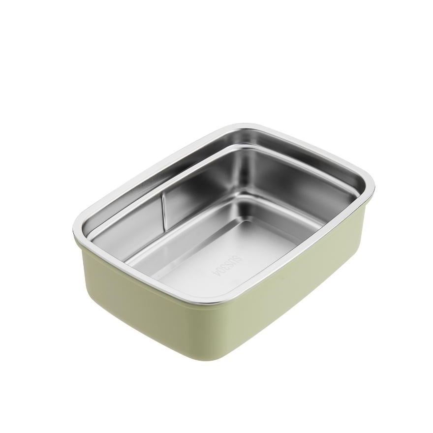 La gourmet 3R Pac2Go Sassy 800ml Rectangular Lunch Box with 304 Stainless Steel Insert image