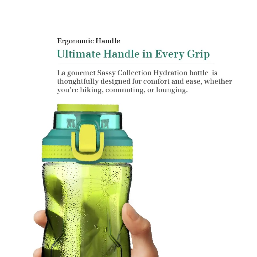 La gourmet Sassy 0.7L Straw Cap Tritan Bottle image
