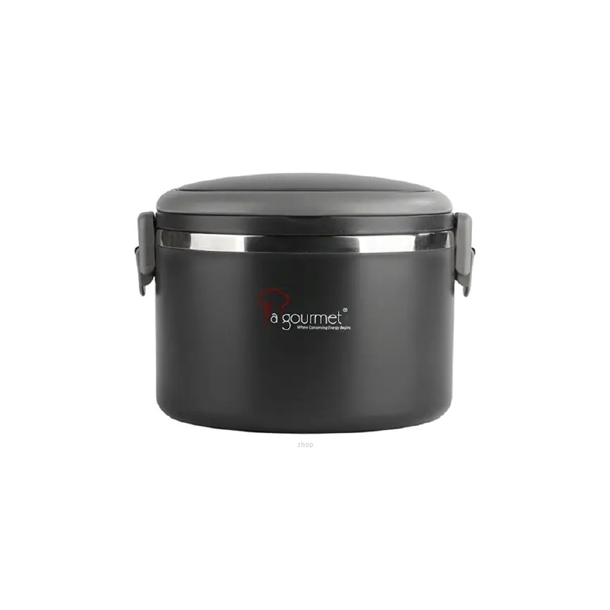 La gourmet 3R Pac2Go 1000ml Lunch Box - Dark Grey image