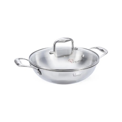 LA GOURMET - La gourmet Elite 24 x 8.5cm 5ply 18/10 Stainless Steel with Glass Lid, 2.4L image