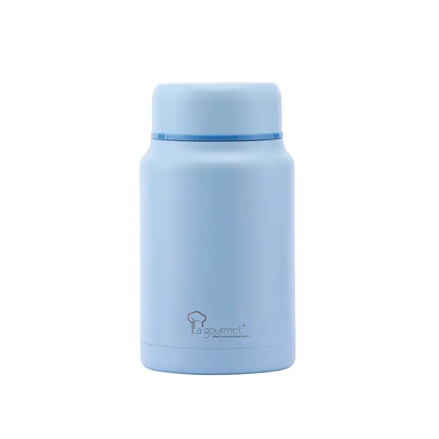 La gourmet Thermobliss 900ml Food Jar with Pouch - Blue image