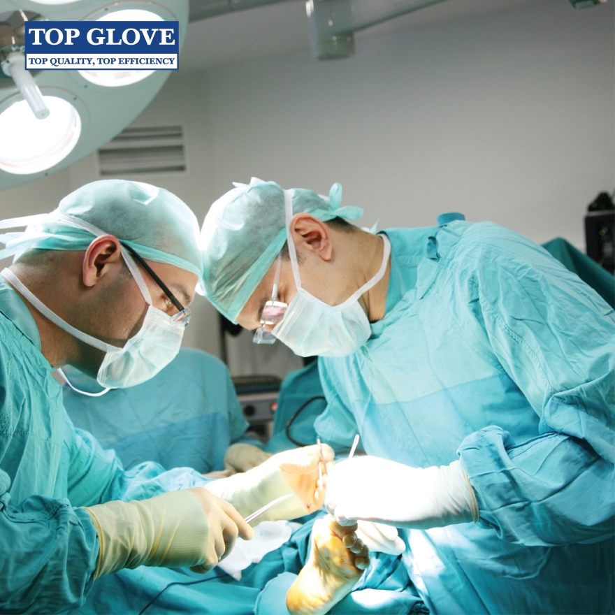 Top Glove Sterile Latex Powder Free Surgical Glove Natural 6.0