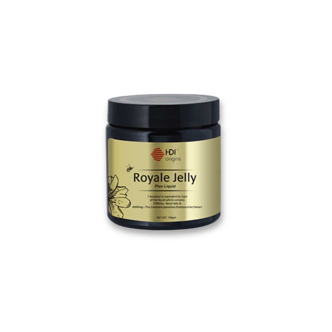 HDI Origins™ Liquid Royale Jelly - Harvested frozen 24 Hours - Anti aging, Hormone - Awet Muda - 150g