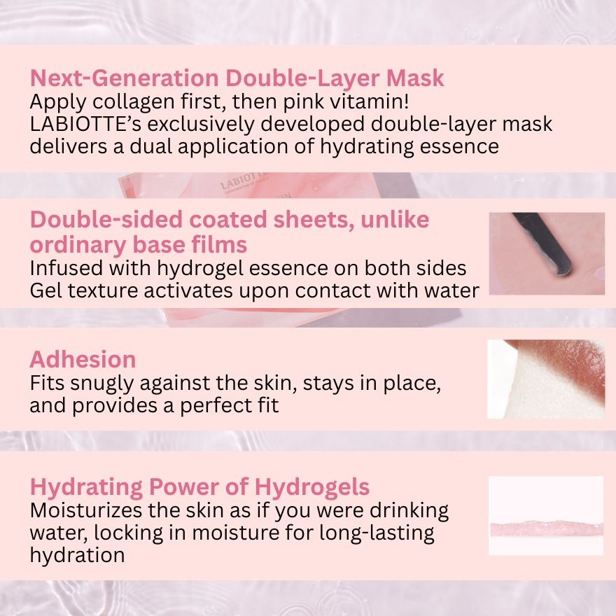 Labiotte prestige collagen double fit mask 30g x 10ea