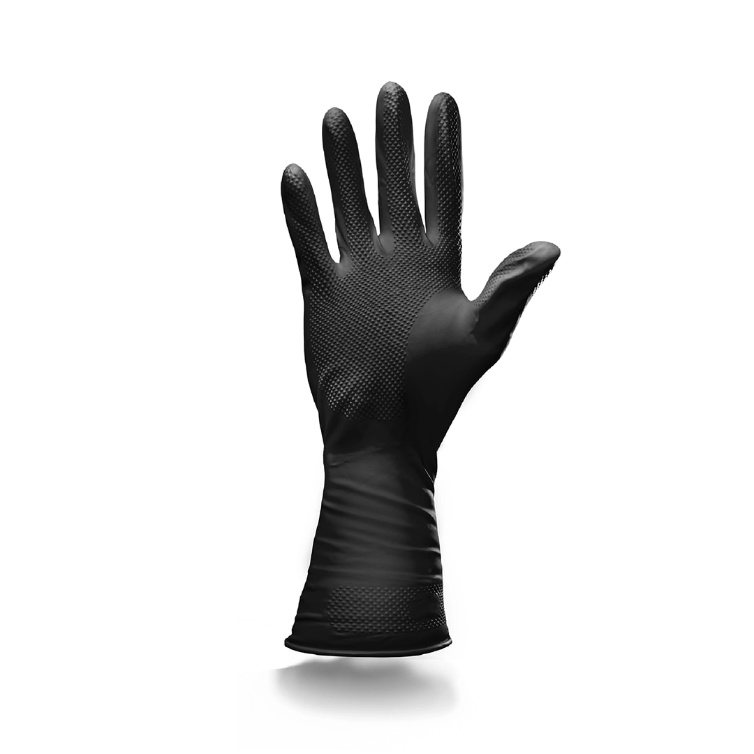 Top Glove Reusable Latex Household Glove for Dishwashing/ Multipurpose Use Black, S