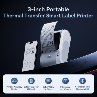 NIIMBOT NIIMBOT M3 Thermal Transfer 3-inch Bluetooth Label Printer