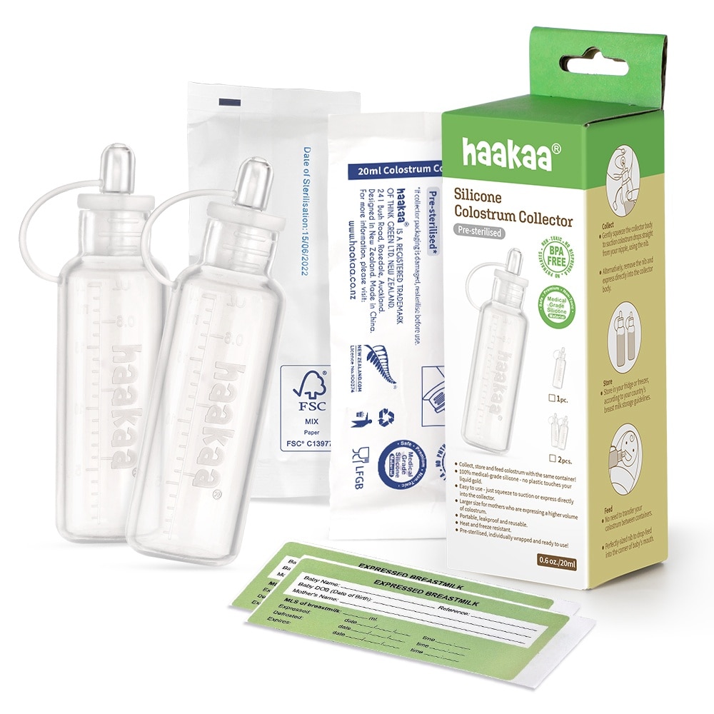 HaaKaa Silicone Colostrum Collector - Pre-steril 20ml(2pc)