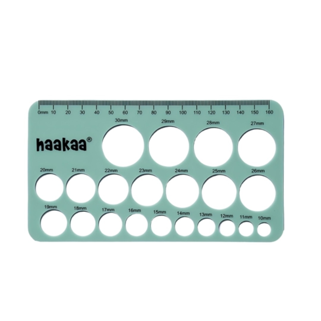 Haakaa Silicone Nipple Ruler for Breastfeeding tape measurement sizes 10mm to 30mm
