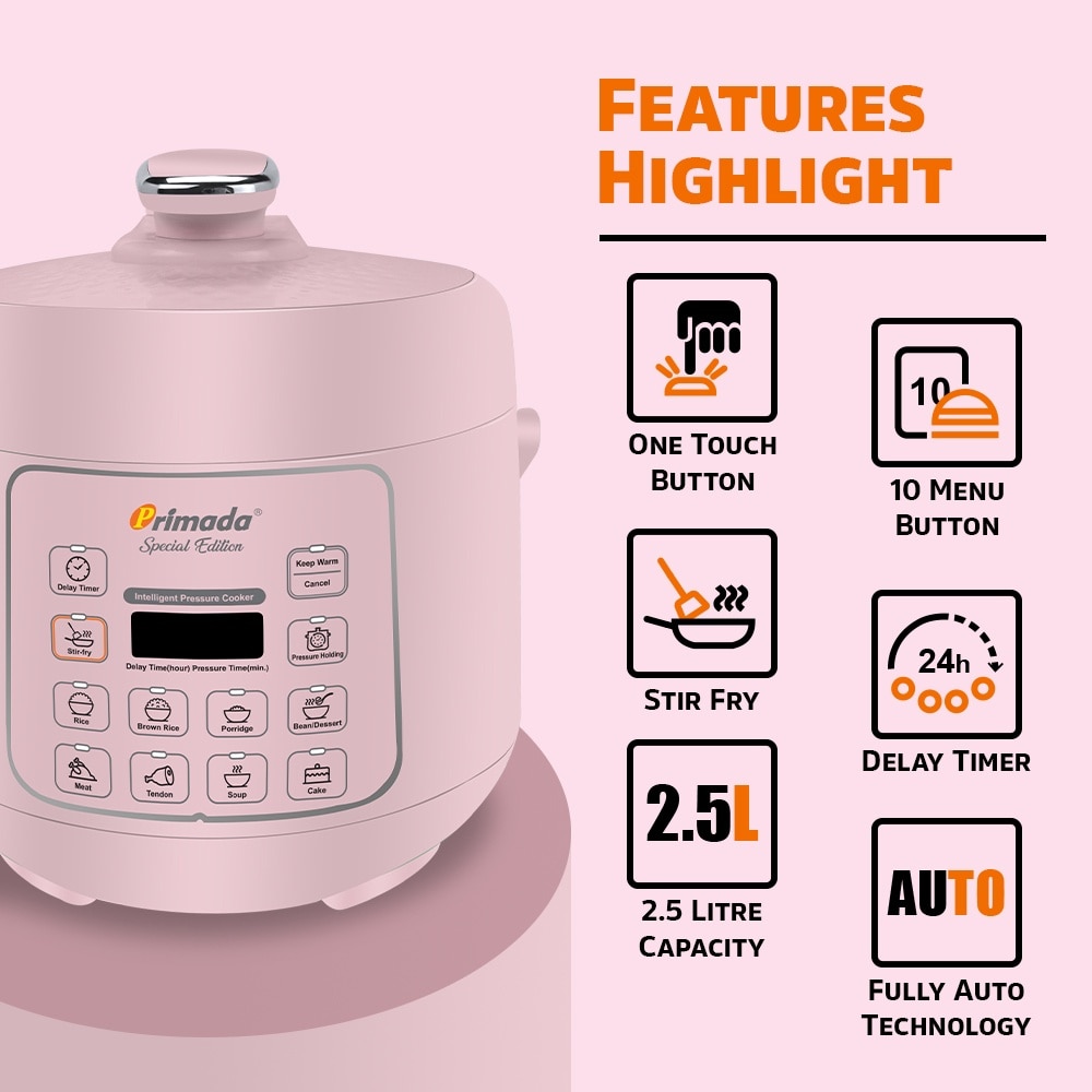 Special Edition Intelligent Pressure Cooker MPC2550 Light Pink