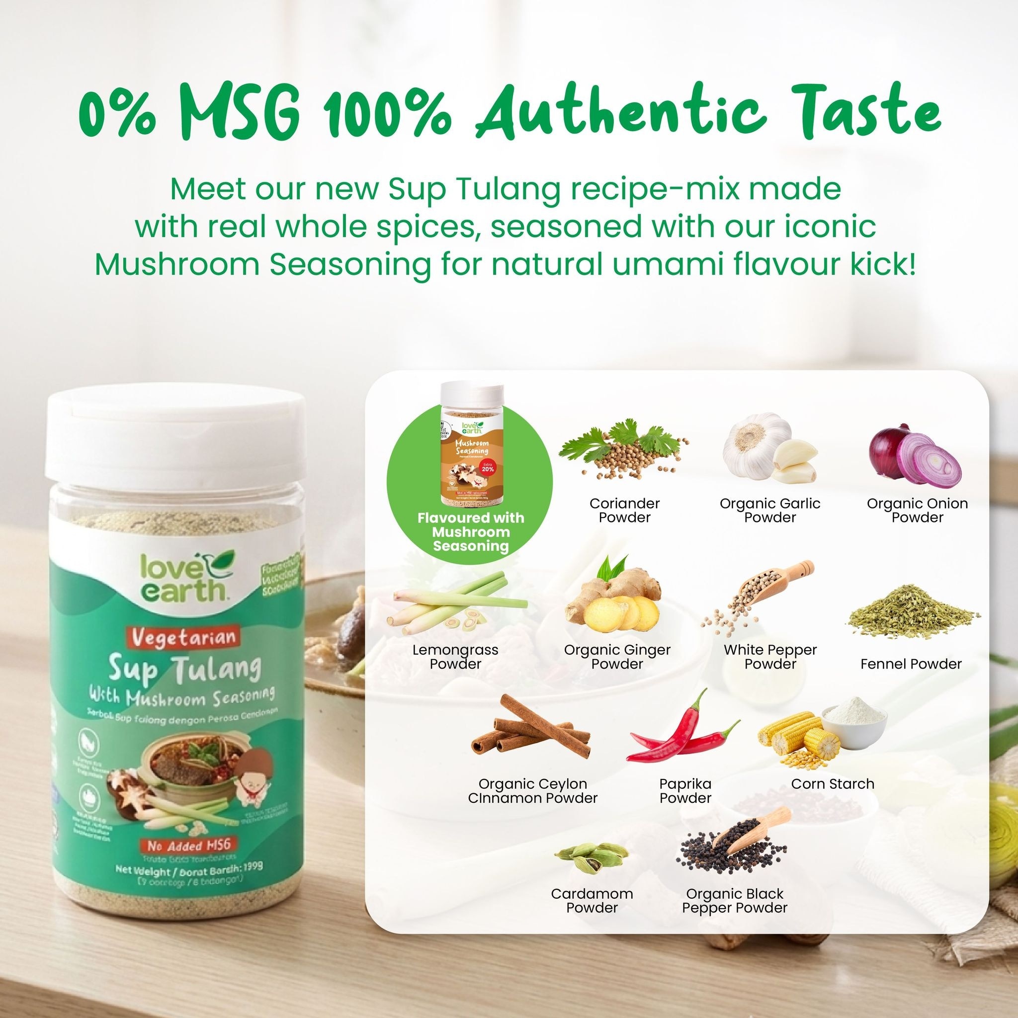 Vegetarian Sup Tulang with Mushroom Seasoning 150g