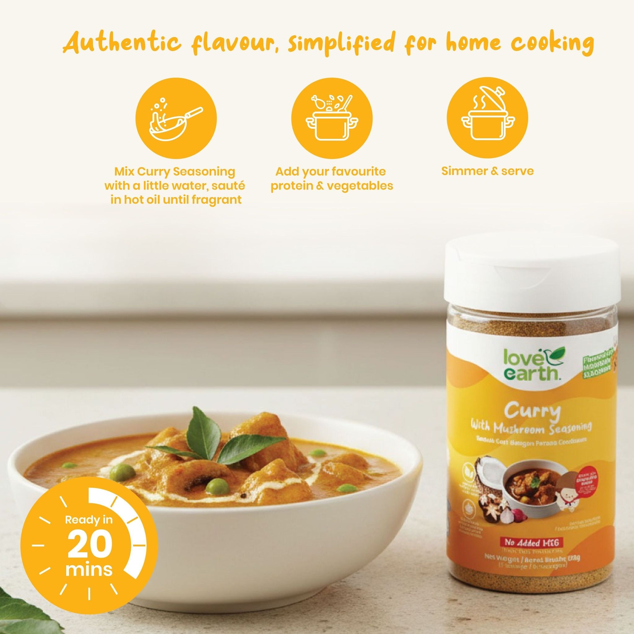 Curry with Mushroom Seasoning 125g