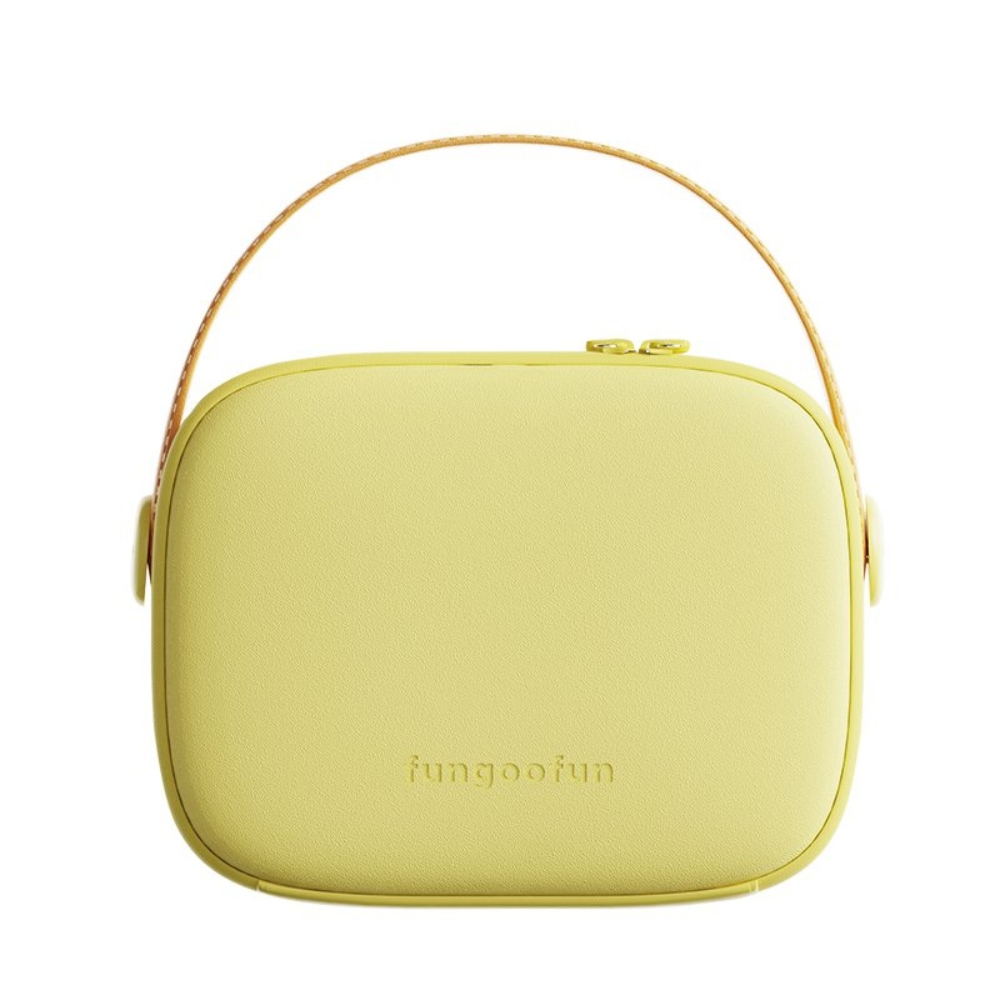 FUNGOOFUN Makeup Bag with Mirror - Yellow