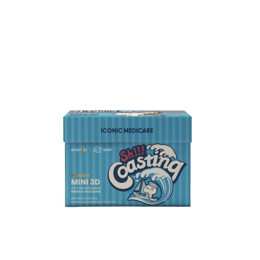 [Baby - Premium+] 3D Mini 4-Ply Quby Sailing Legend Medical Disposable Face Mask (20pcs)