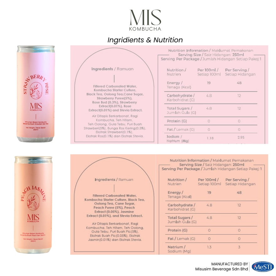 MIS Kombucha Canned 26x250ml Voucher