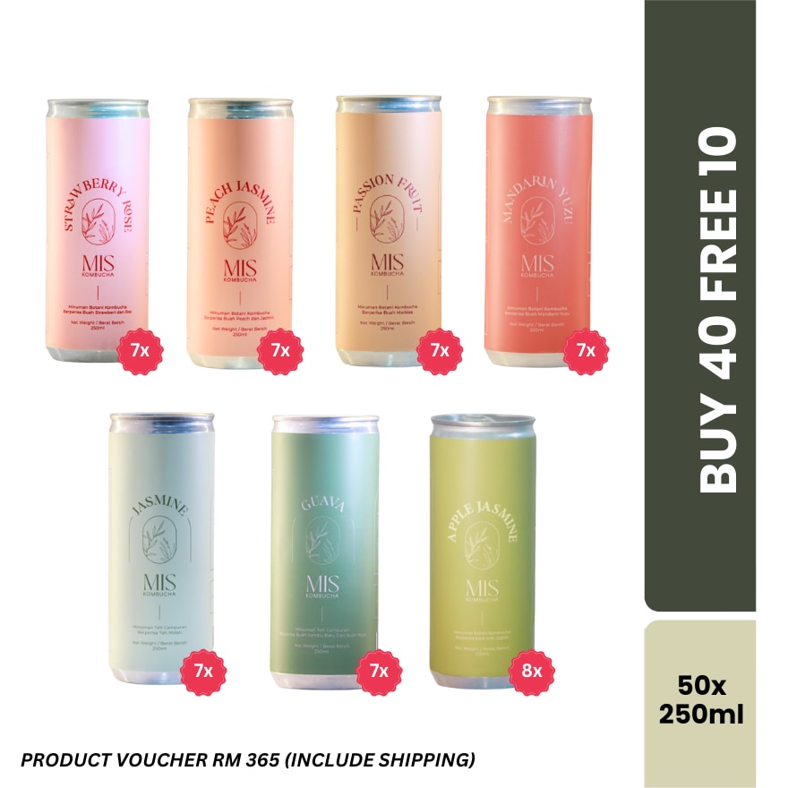 MIS Kombucha Canned 50x250ml Voucher