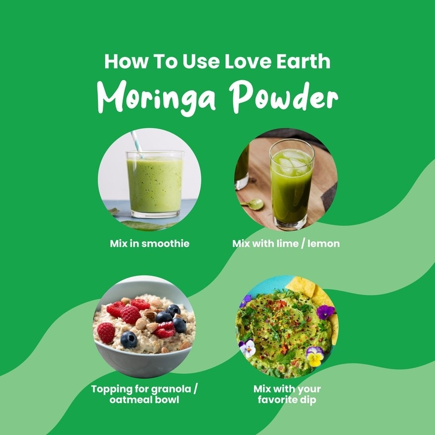 Organic Moringa Powder 185g