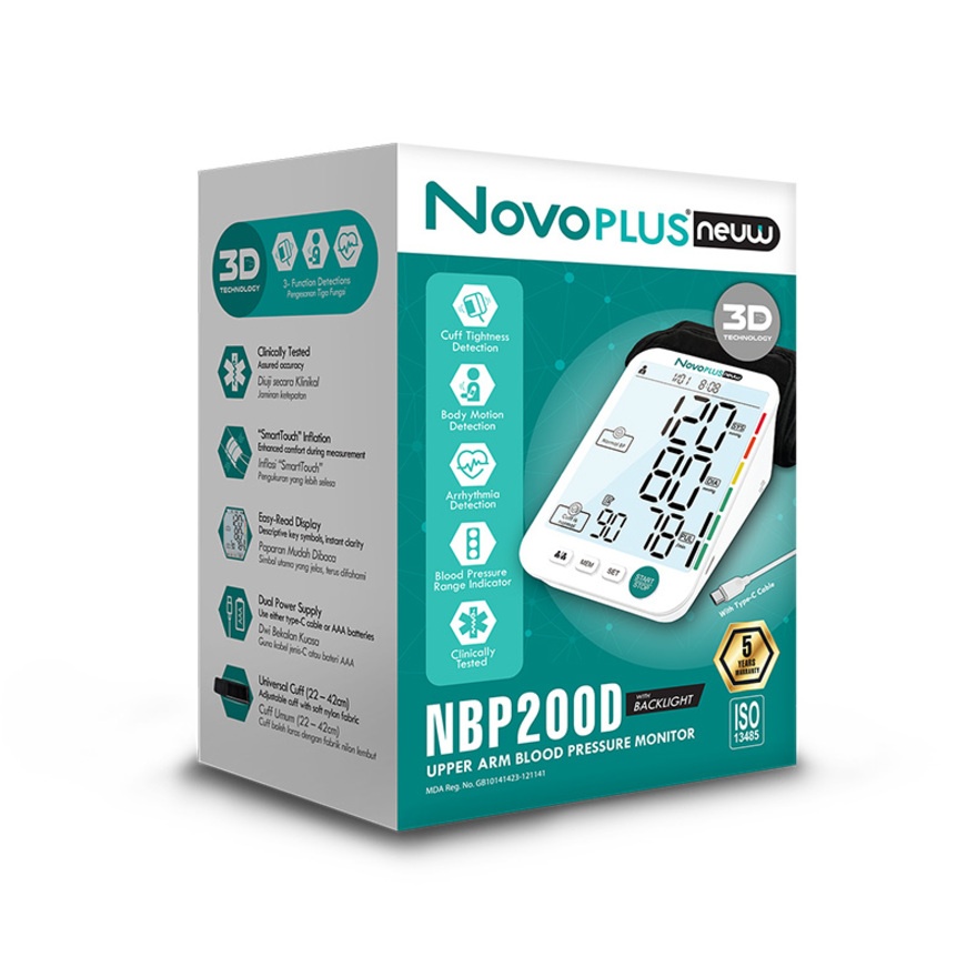 NovoPLUS Neuw NBP200D Upper Arm Blood Pressure Monitor