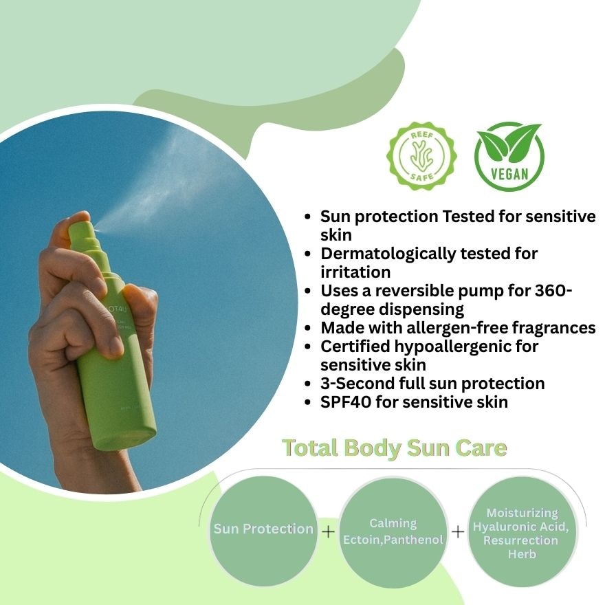 NOT4U Vegan Sun Body Mist 85ml