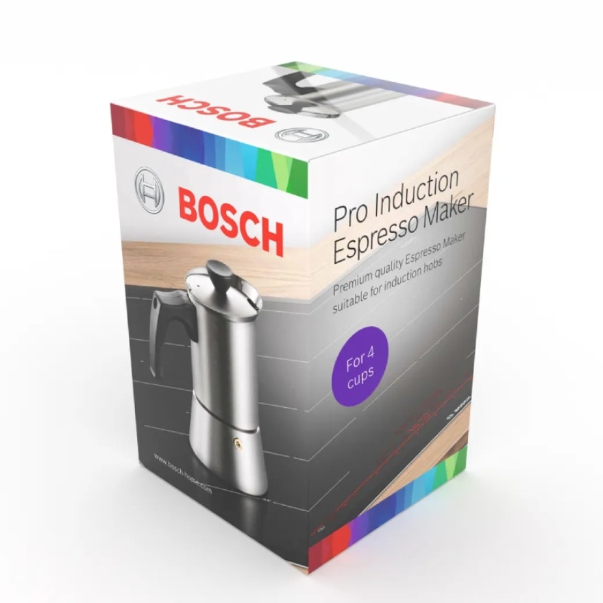 Bosch Induction-Compatible Stainless Steel Espresso Maker InductionSurface - 17005725