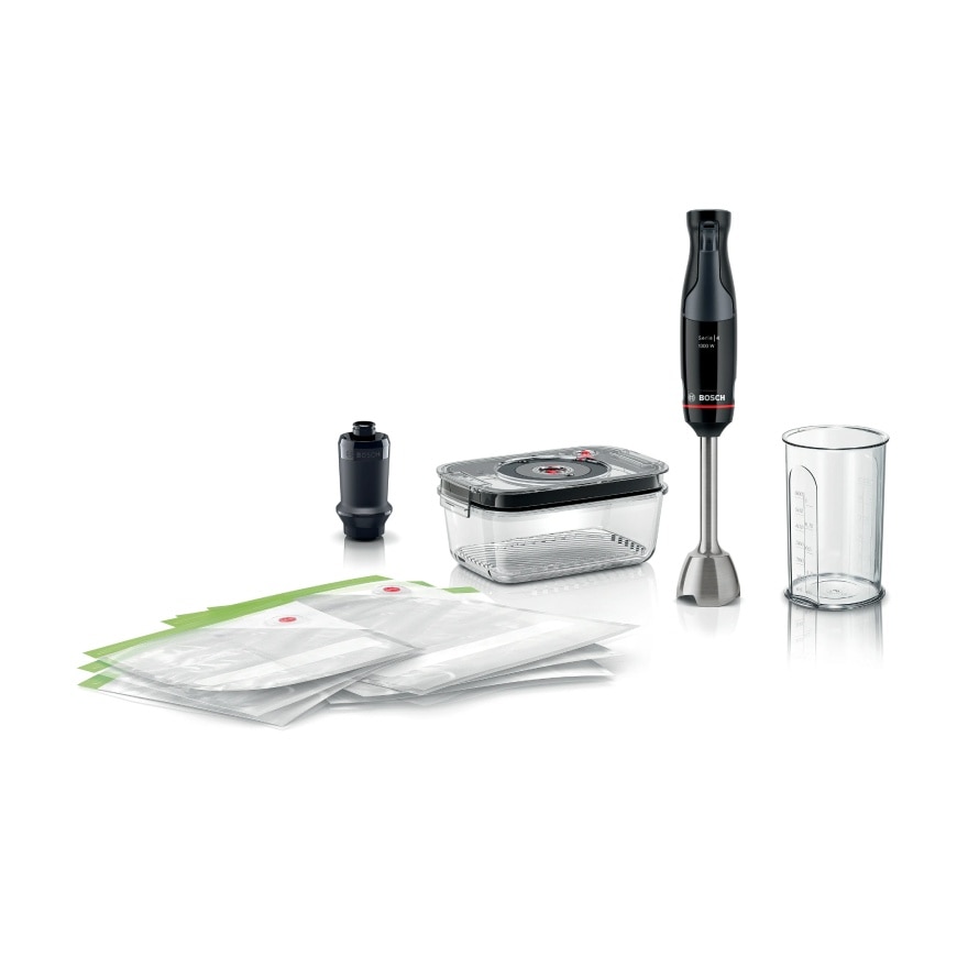 Bosch ErgoMaster, 1000W Hand Blender with Vacuum Pump, Black Anthracite - MSM4B6V2