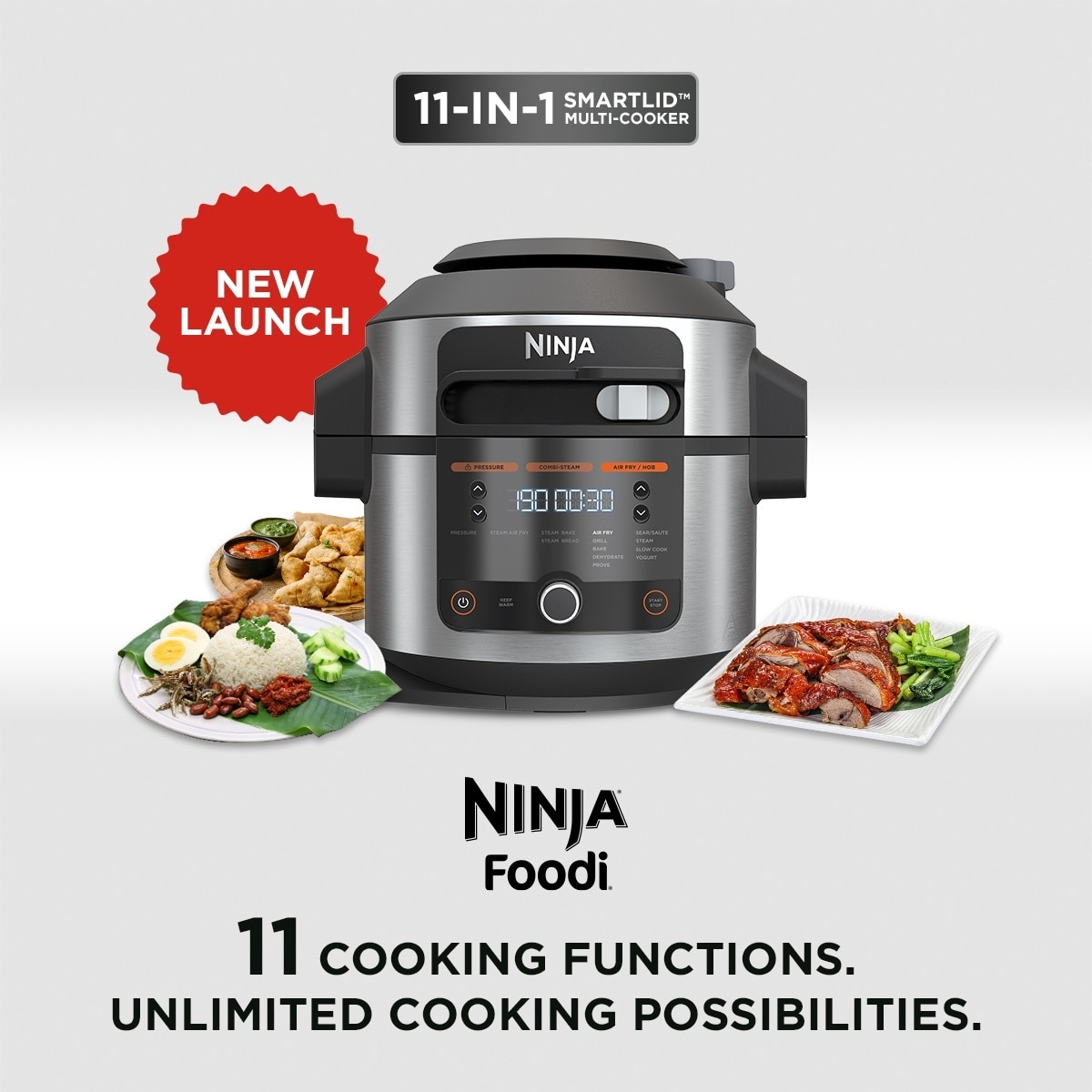 NINJA SMART LID MULTI-COOKER OL550SM
