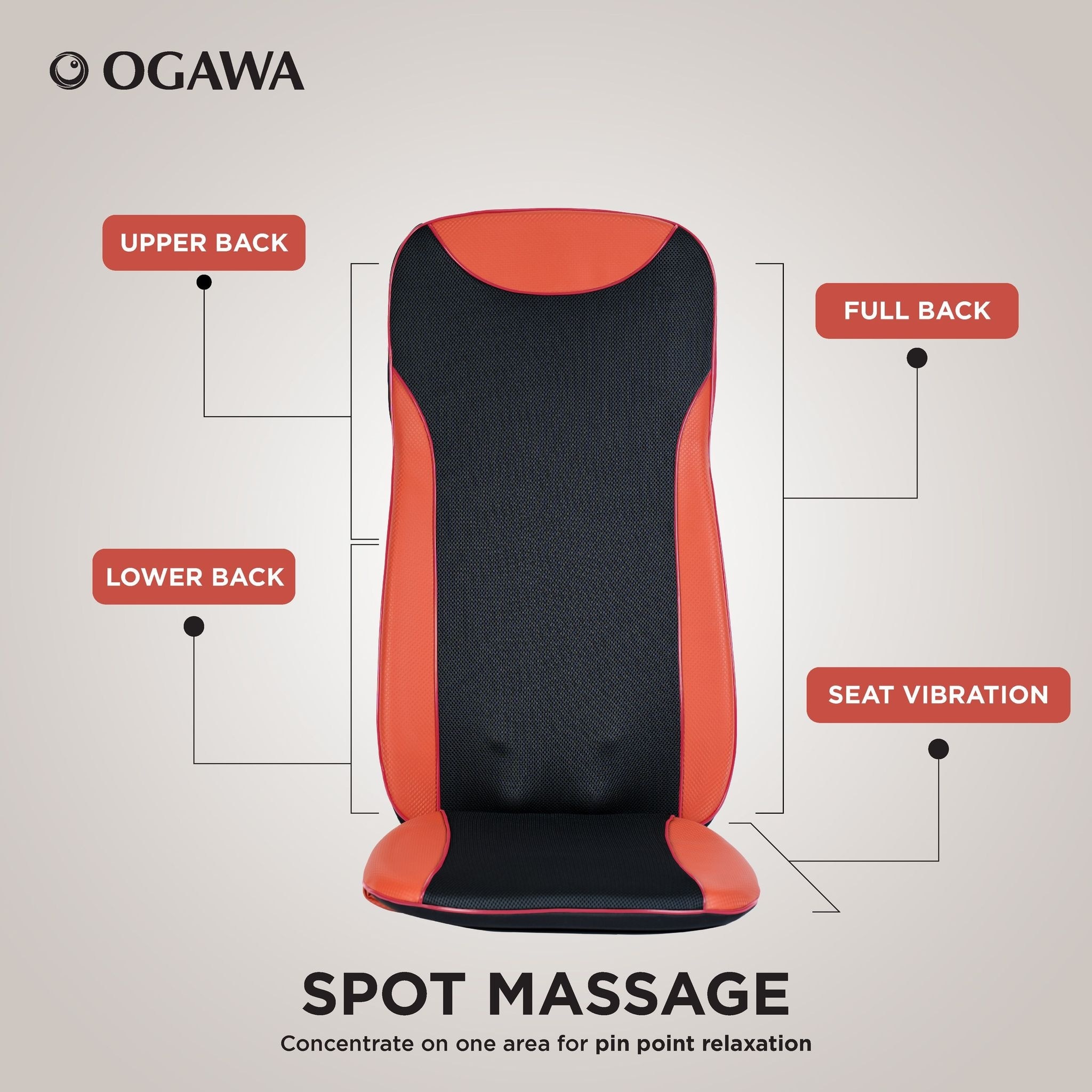 OGAWA Mobile Seat XE Duo Pro 2.0 Portable Massage Cushion
