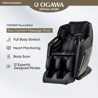 OGAWA - OGAWA NUOVABLAC Duo Comfort Massage Chair Free Massage Chair Cover