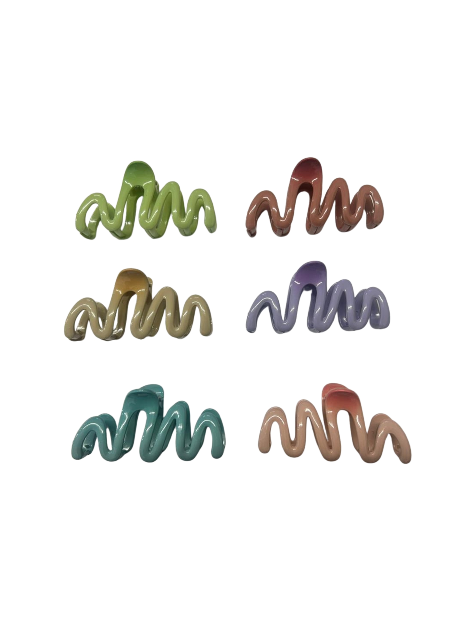 AJC-0440 PLAIN WAVES HAIR CLAW 