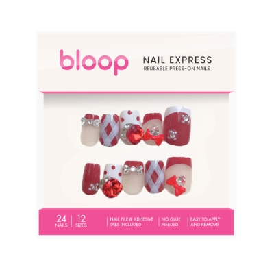 BLOOP Hybrid Press On Nail Manicure 372